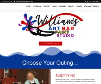 Artbarpaintstudio.com(William's Art Bar Paint Studio ~ Do you want to have some fun) Screenshot