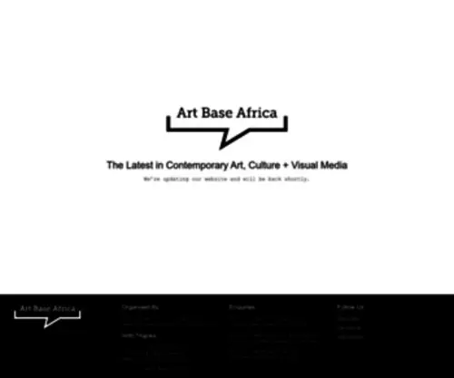 Artbaseafrica.org(Art Base Africa (ABA)) Screenshot