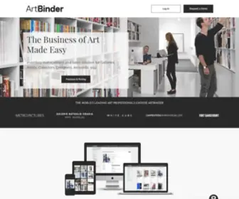 Artbinder.com(ArtBinder’s comprehensive cloud) Screenshot