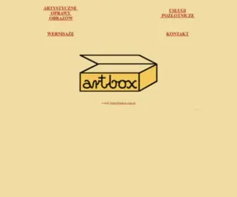 Artbox.com.pl(Oprawa obrazów) Screenshot