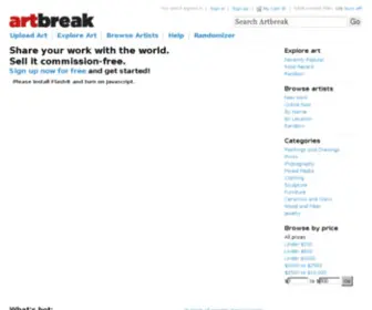 Artbreak.com(Buy art online and sell art online) Screenshot