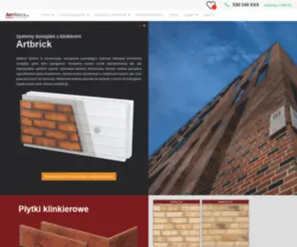 Artbrick.pl(Klinkier, system ociepleń, elewacja klinkierowa) Screenshot