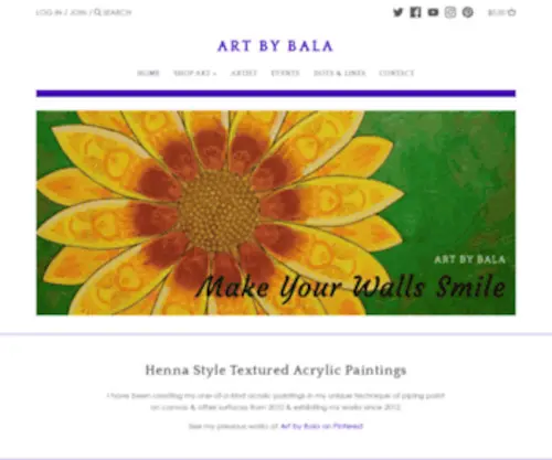 Artbybala.com(Art by Bala) Screenshot