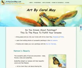 Artbycarolmay.com(Art by Carol May) Screenshot