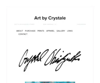 Artbycrystale.com(Art by Crystale) Screenshot