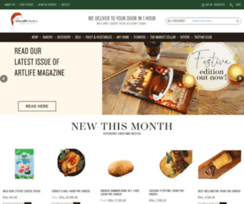 Artcaffemarket.co.ke(Market Gourmet Food Store) Screenshot
