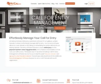 Artcall.org(Online Art Call Submission & Jury Software) Screenshot