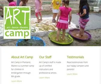 Artcampmaine.com(Art Camp) Screenshot