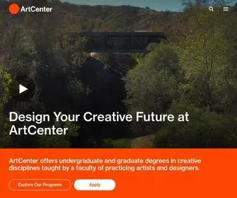 Artcenter.edu(ArtCenter College of Design) Screenshot