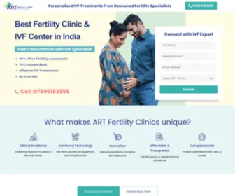 Artclinics.in(We provide the most comprehensive range of services to cover all the requirements at a Fertility clinic including in) Screenshot