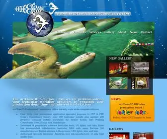 Artclone3D.com(Triple niche 3D Lenticular Print Consultancy & Lens) Screenshot