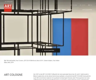 Artcologne.de(Messe für moderne und zeitgenössische Kunst) Screenshot