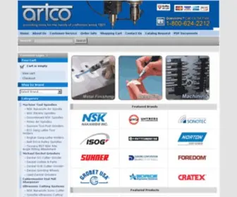 Artcotools.com(American Rotary Tools Company) Screenshot