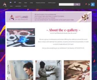 Artcraftland.com(We are a society of art professionals) Screenshot