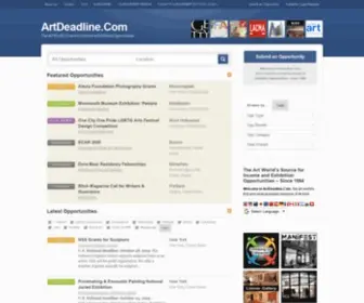Artdeadline.com(The Art World's Source for Income & Exhibition Opportunities) Screenshot