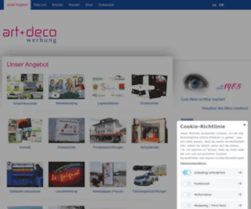 Artdeco-Werbung.ch(DECO Werbung) Screenshot