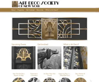 Artdeco.org(Art Deco Society of New York) Screenshot