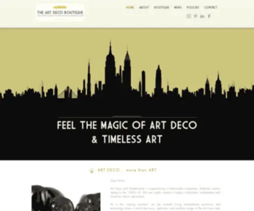 Artdecoboutique.com(ART DECO BOUTIQUE) Screenshot