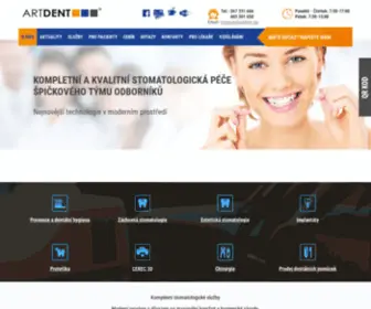 Artdent.eu(Stomatologické centrum ARTDENT s.r.o) Screenshot