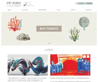 Artdubai.ae(Art Dubai) Screenshot