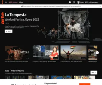 Arte.tv(The European culture TV channel) Screenshot