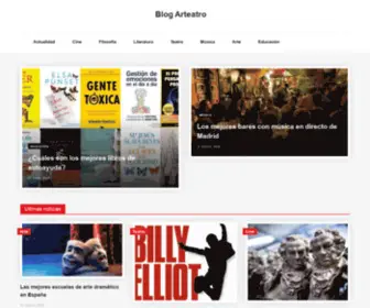 Arteatro.es(Blog Arteatro) Screenshot
