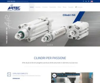 Artec-Pneumatic.com(Cilindri pneumatici per passione) Screenshot