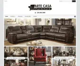 Artecasafurniture.com(Elgin IL Furniture Store) Screenshot