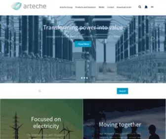Arteche.com(Moving together) Screenshot