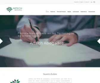 Artech.law(Firma de abogados especializados en derecho informÃ¡tico y de tegnologÃ­as avanzadas) Screenshot