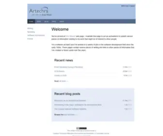 Artechra.com(Home Page for eoinwoods.info and) Screenshot