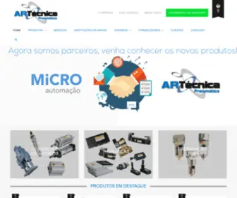Artecnicapneumatica.com.br(Artécnica) Screenshot