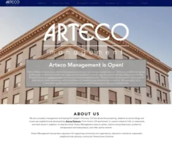 Artecomanagement.com(Arteco Management) Screenshot
