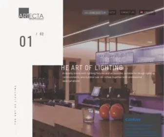 Artecta-Lights.com(Highlite International) Screenshot