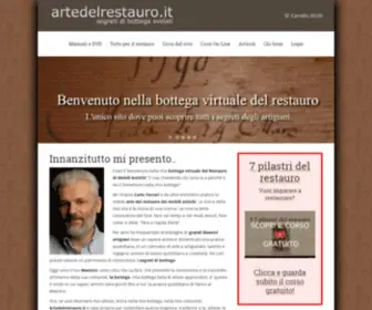 Artedelrestauro.it(Mestieri In Corso) Screenshot