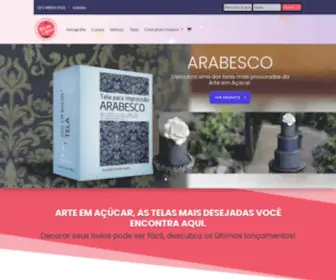 Arteemacucar.com.br(Arte em açúcar produz as telas que revolucionaram a decoração de bolos) Screenshot