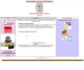 Arteescienza.org(ARTEESCIENZA ASSOCIATION ART AND SCIENCE) Screenshot