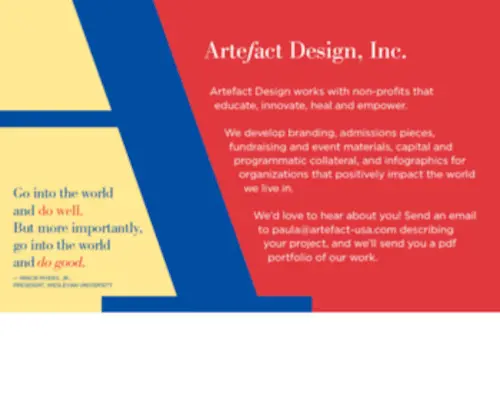 Artefact-Usa.com(Artefact Design) Screenshot