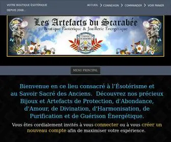 Artefactsduscarabee.com(Boutique) Screenshot