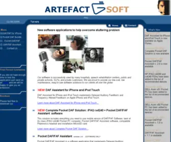 Artefactsoft.com(Arte Fact Soft) Screenshot