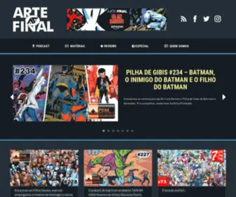 Artefinalhq.com.br(Site oficial da Arte Final HQ) Screenshot