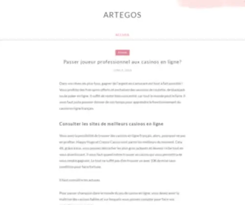 Artegos.com(Artegos) Screenshot