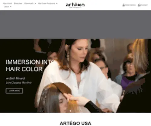 Artegousa.com(Artego USA) Screenshot