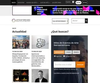 Arteinformado.com(Portal sobre arte contemporáneo iberoamericano) Screenshot
