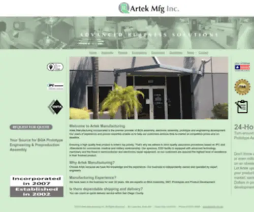Artek-MFG.com(OGA) Screenshot