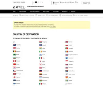 Artel.eu(Land van bestemming) Screenshot