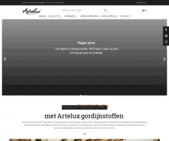 Artelux.com(Groots in stijlvolle en kwalitatief hoogwaardige gordijnen. Met Artelux) Screenshot