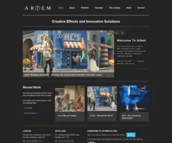 Artem.com(Special Effects and Creative Solutions) Screenshot