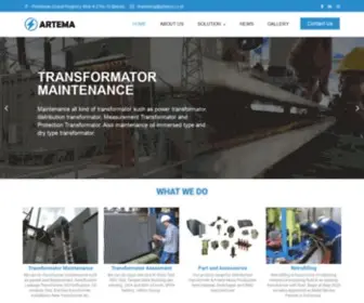 Artema.co.id(Transformator Parts and Services) Screenshot