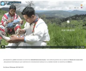 Artemarakame.com(Arte Huichol) Screenshot